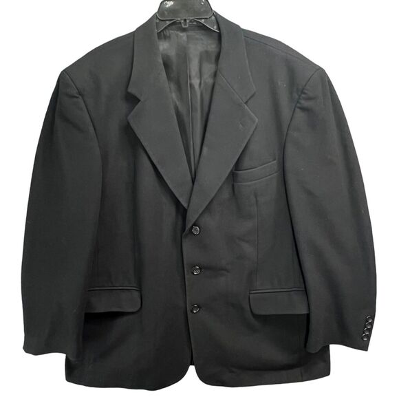 Gianfranco Ruffini Other - Gianfranco Ruffini Sport Coat Mens 46R Black Cashmere Blend Suit Jacket Evening